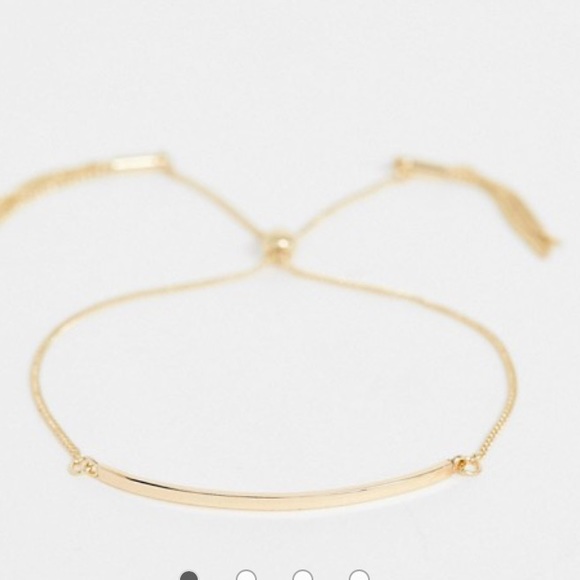 ASOS | Bracelet w/Toggle Chain & Metal Bar - Picture 2 of 5